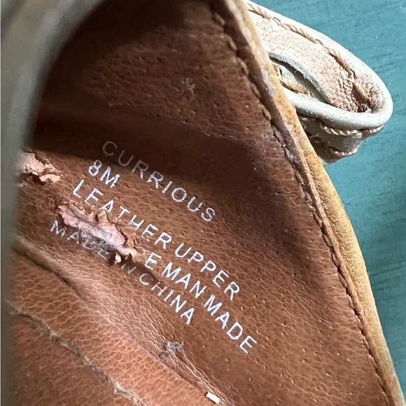 Steve Madden Cognac Brown Cork Wedges with Leather Bow Accent - Picture 7 of 10